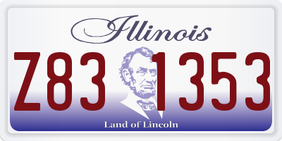 IL license plate Z831353