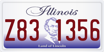 IL license plate Z831356
