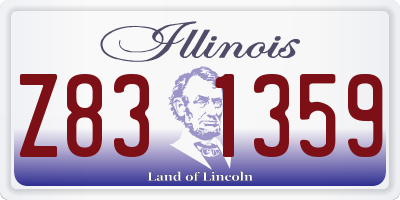 IL license plate Z831359