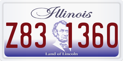 IL license plate Z831360