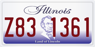 IL license plate Z831361