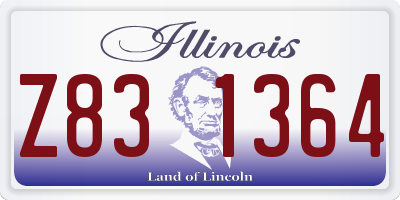 IL license plate Z831364