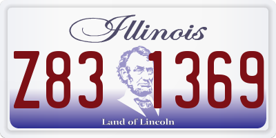 IL license plate Z831369
