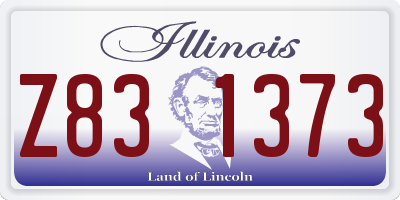 IL license plate Z831373