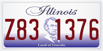 IL license plate Z831376
