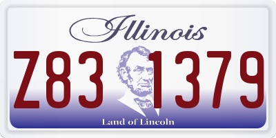 IL license plate Z831379