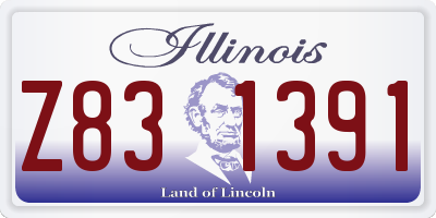 IL license plate Z831391
