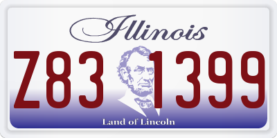 IL license plate Z831399