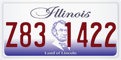 IL license plate Z831422