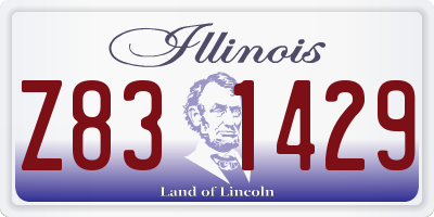 IL license plate Z831429
