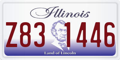 IL license plate Z831446