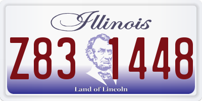 IL license plate Z831448
