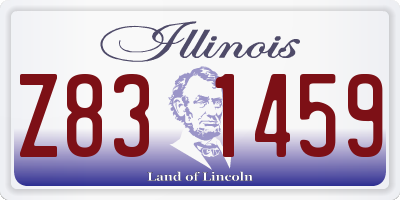 IL license plate Z831459