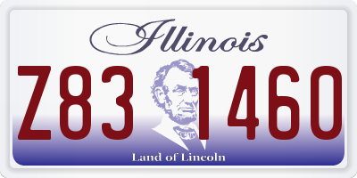 IL license plate Z831460
