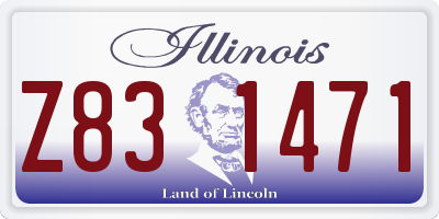 IL license plate Z831471