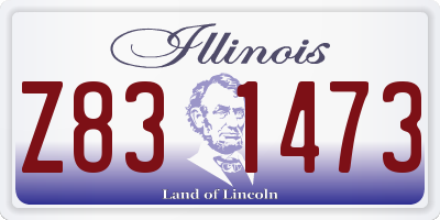 IL license plate Z831473