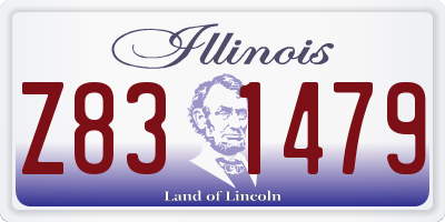 IL license plate Z831479