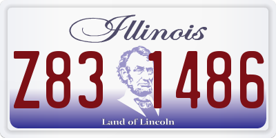 IL license plate Z831486