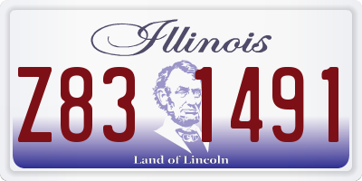 IL license plate Z831491