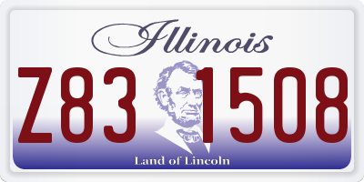 IL license plate Z831508