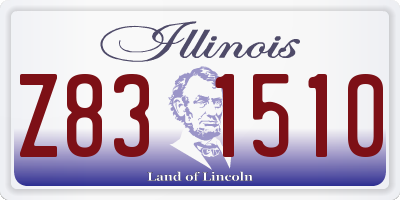 IL license plate Z831510