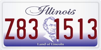 IL license plate Z831513