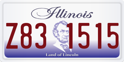 IL license plate Z831515