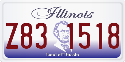 IL license plate Z831518