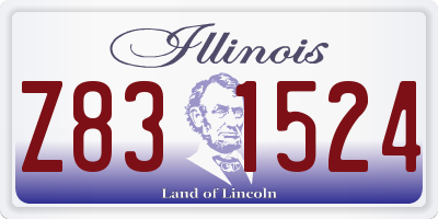 IL license plate Z831524