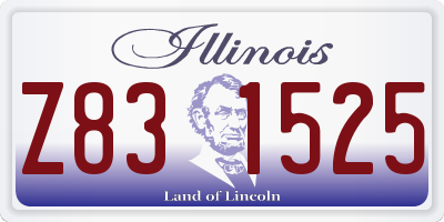 IL license plate Z831525