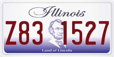 IL license plate Z831527
