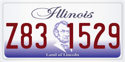 IL license plate Z831529