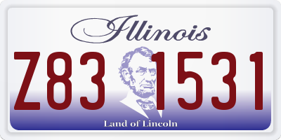 IL license plate Z831531