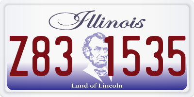 IL license plate Z831535