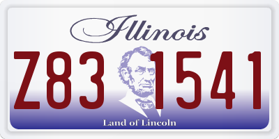 IL license plate Z831541