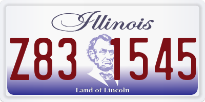 IL license plate Z831545