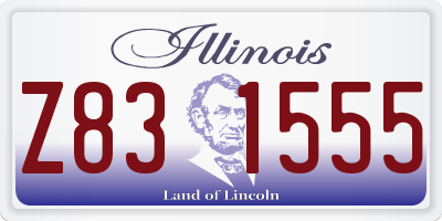 IL license plate Z831555