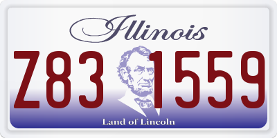 IL license plate Z831559