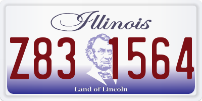 IL license plate Z831564