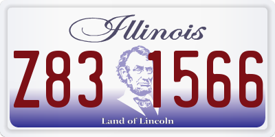 IL license plate Z831566