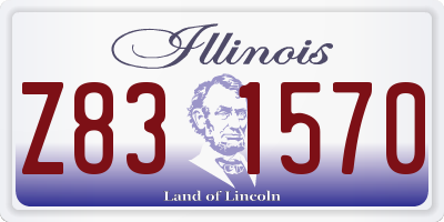 IL license plate Z831570
