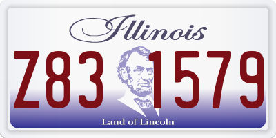 IL license plate Z831579