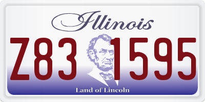 IL license plate Z831595