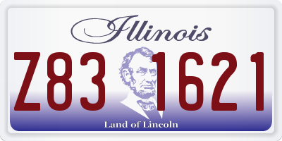 IL license plate Z831621