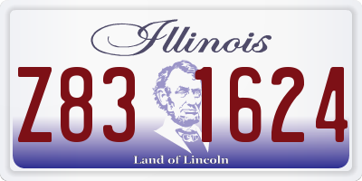 IL license plate Z831624