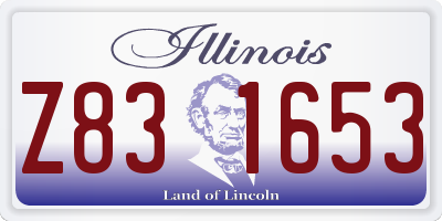 IL license plate Z831653