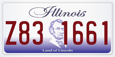IL license plate Z831661