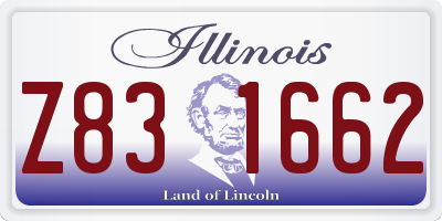 IL license plate Z831662