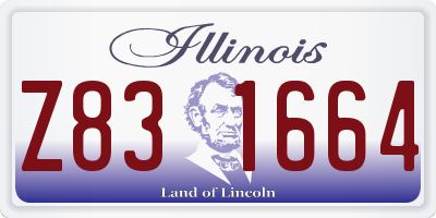 IL license plate Z831664