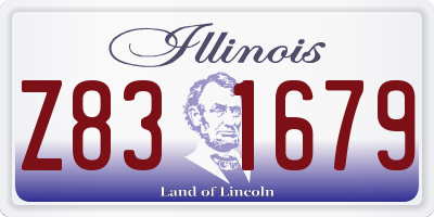 IL license plate Z831679